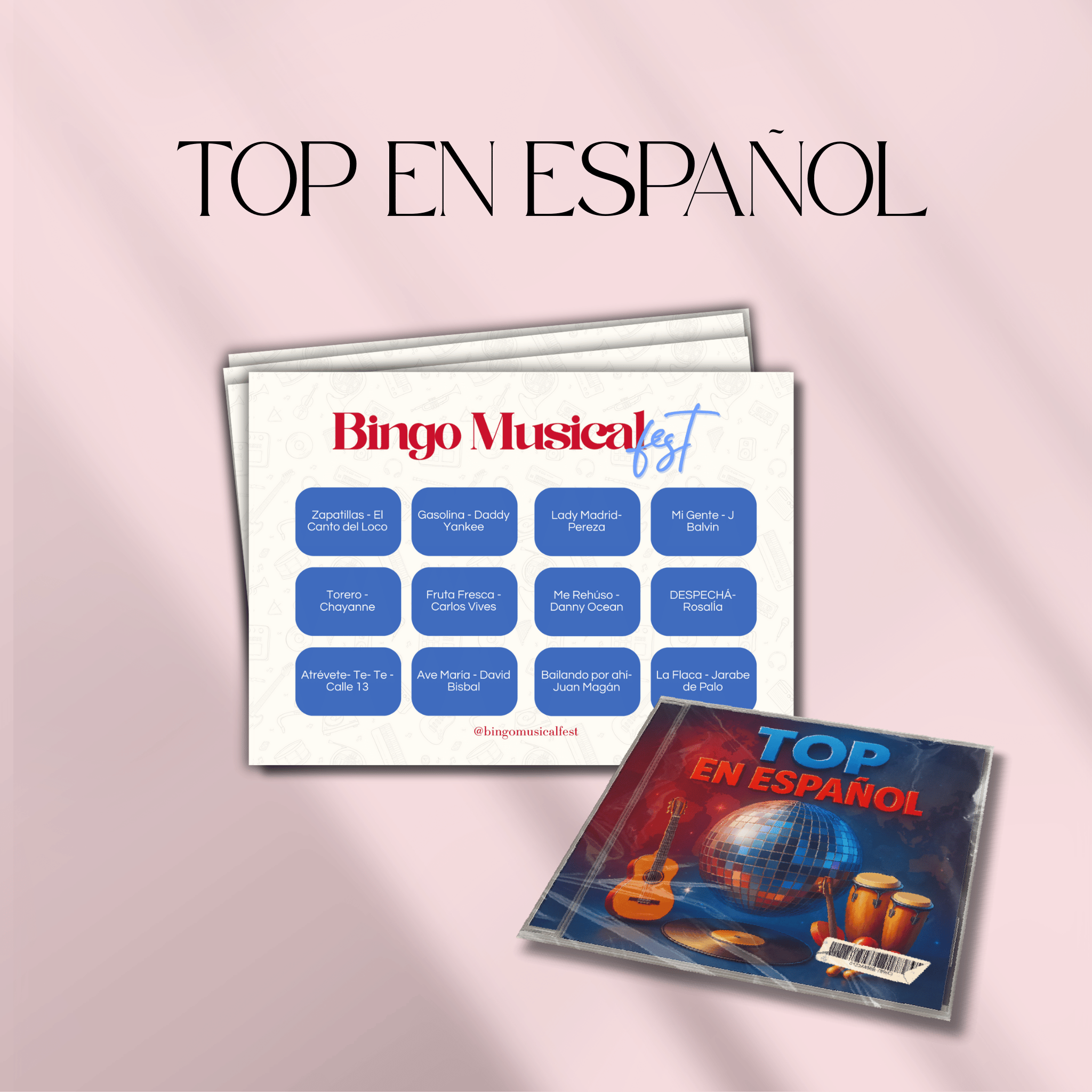 BINGO MUSICAL Top en español